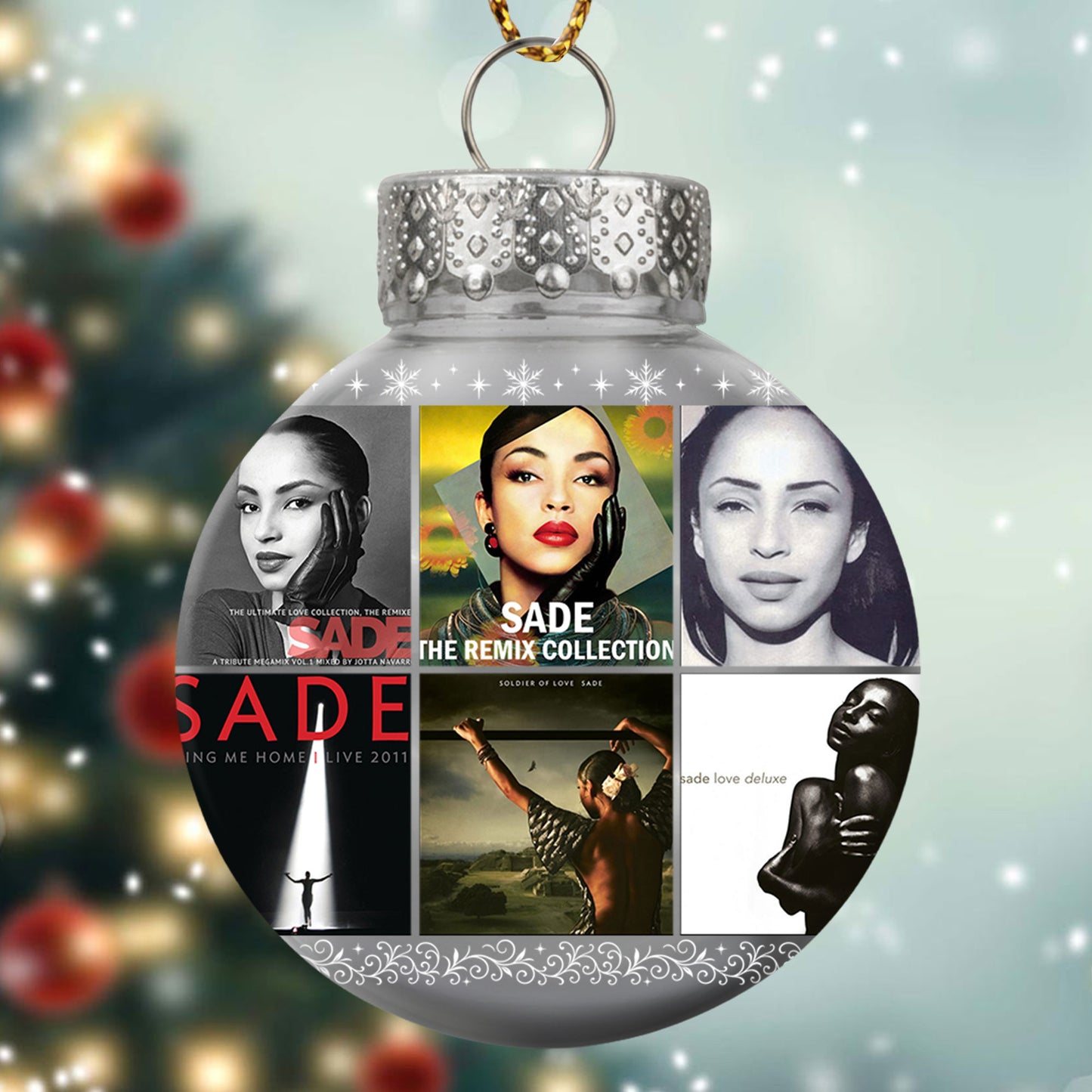 Sade Ball Ornament – Smooth Sophistication for Your Holiday Season