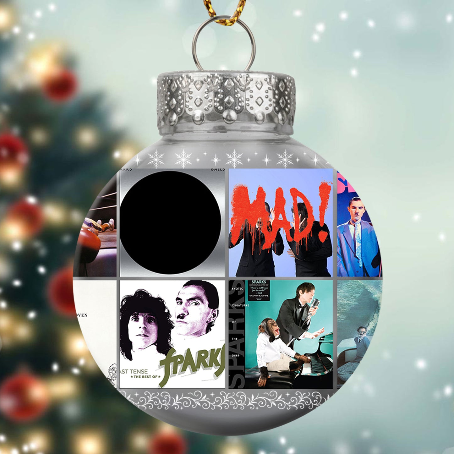 Sparks Ball Ornament – A Quirky Holiday Tribute to Musical Genius