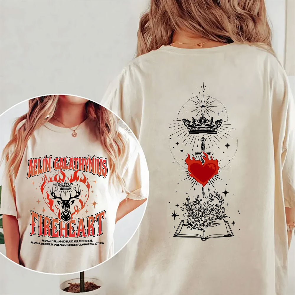 Aelin Galathynius Fireheart Shirt – Throne of Glass Tee