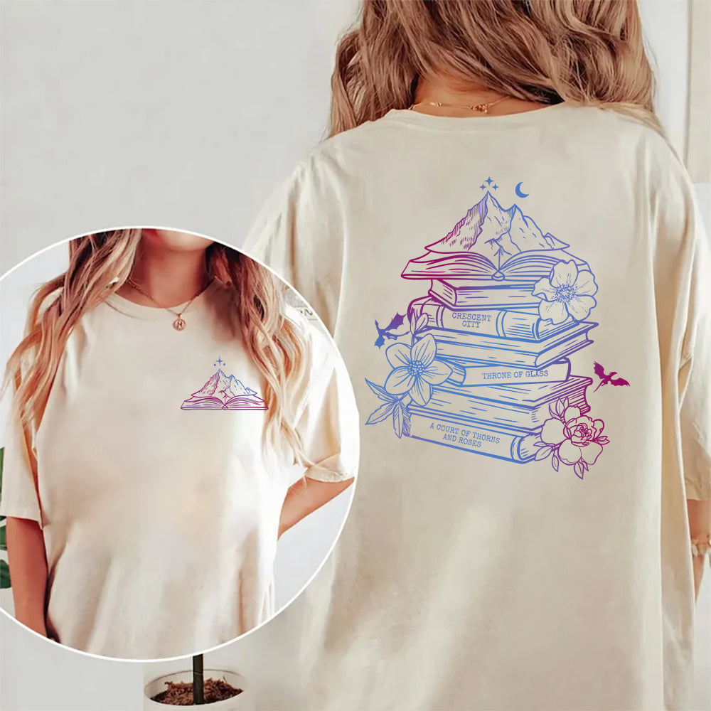 Bookish Mountains Tee – For Fans of SJM’s Worlds Shirt