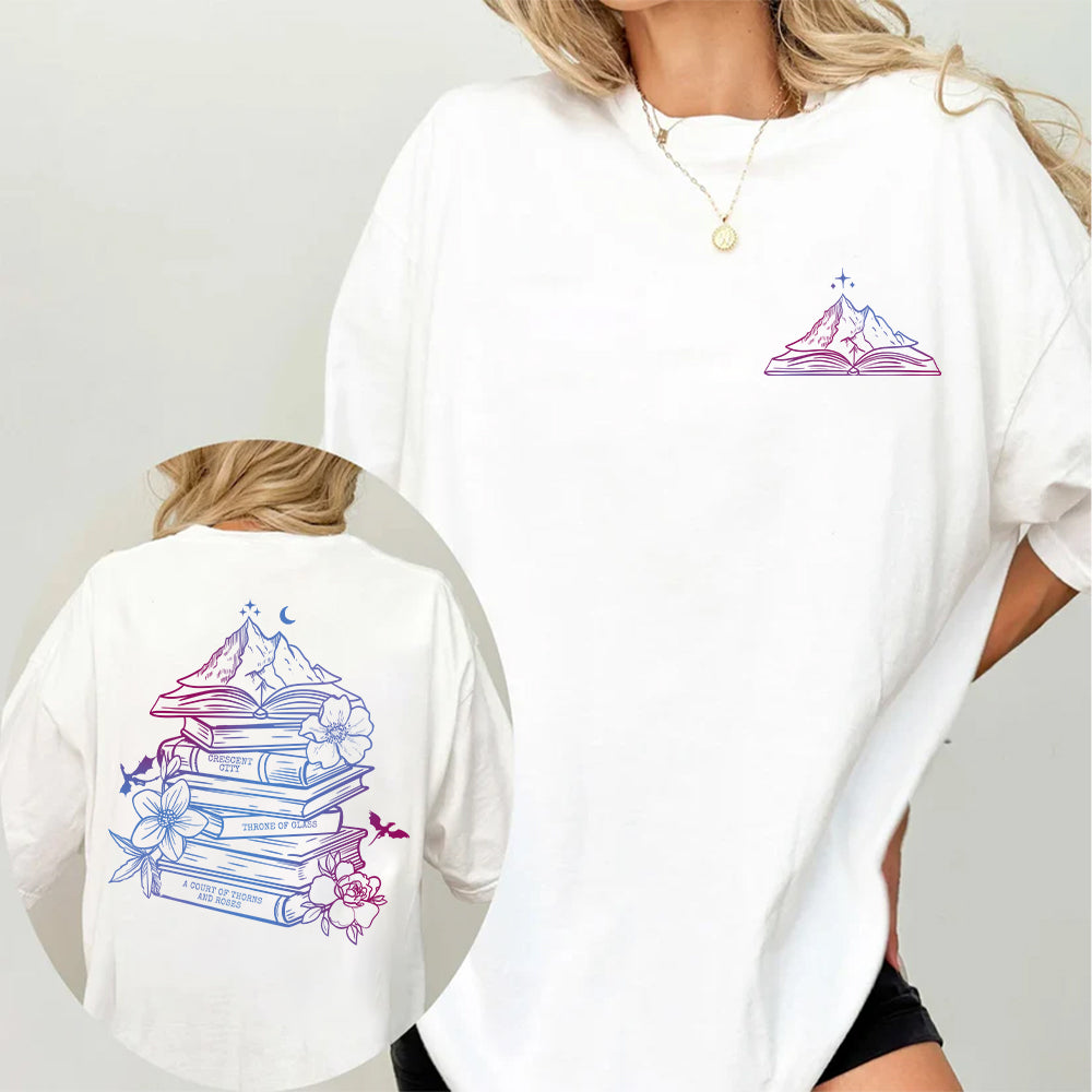 Bookish Mountains Tee – For Fans of SJM’s Worlds Shirt