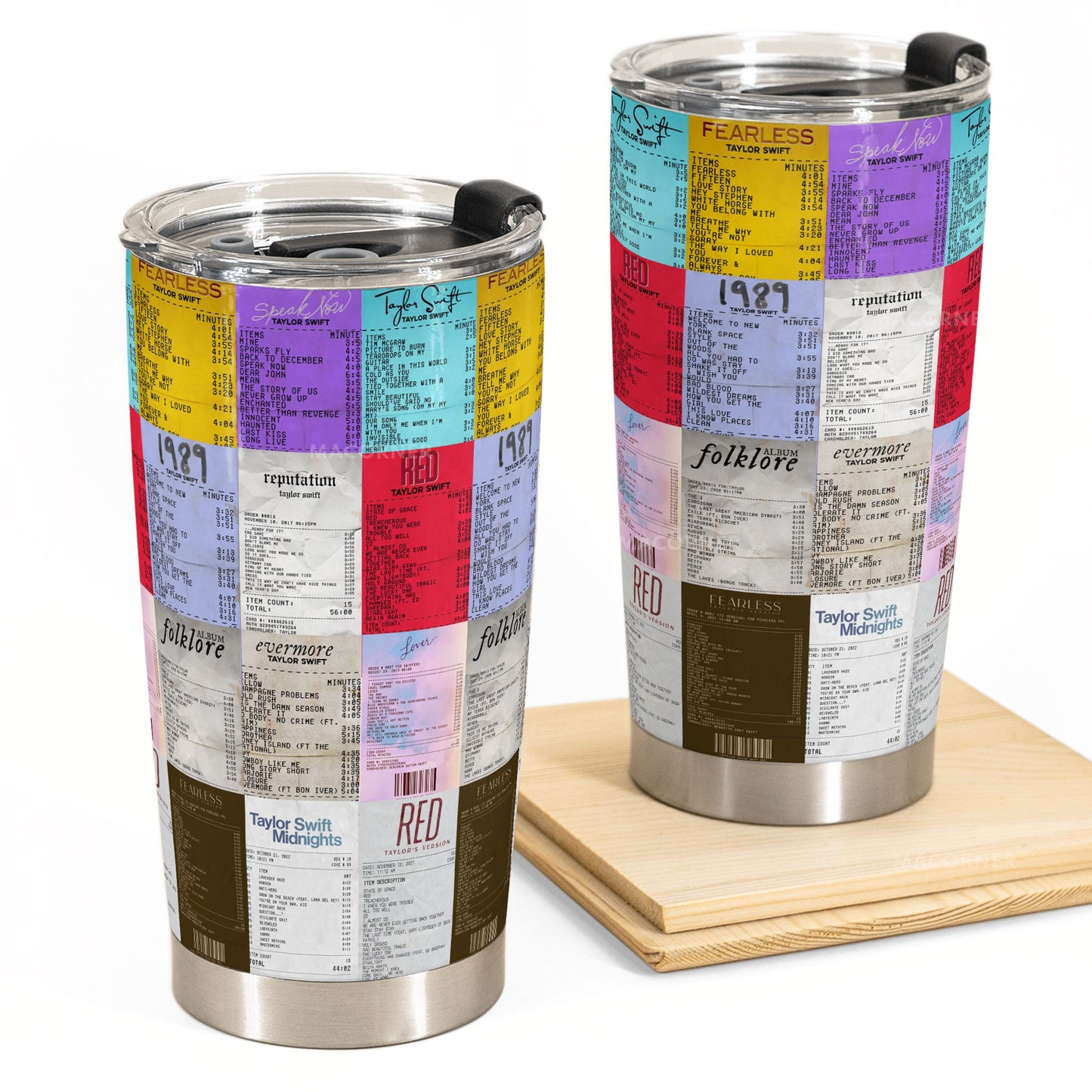 🎟️ Swiftie essentials only – concert ticket vibes wrapped around your tumbler.