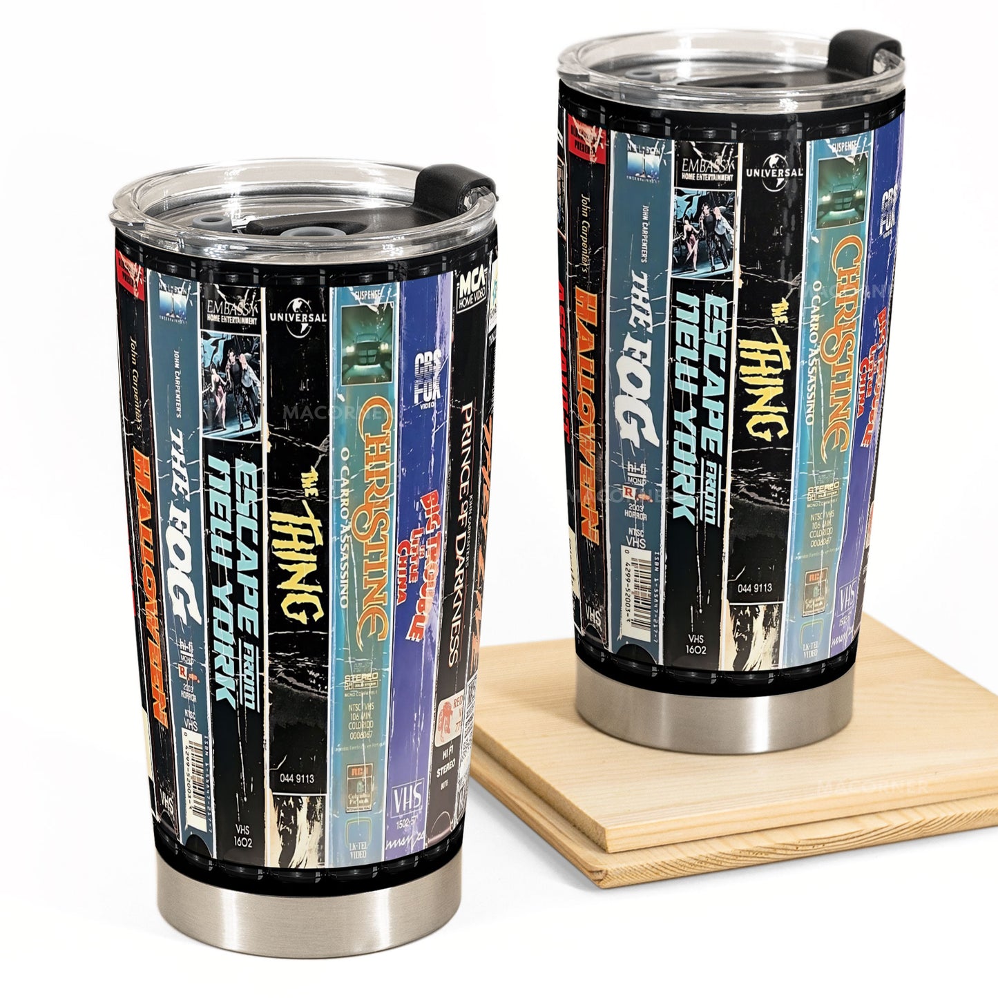 John Carpenter VHS Classics Horror Tumbler 20oz -40z