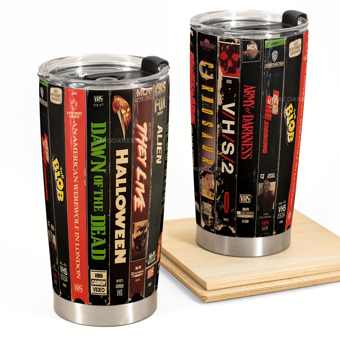 Cult Horror VHS Classics Tumbler 20oz -40z