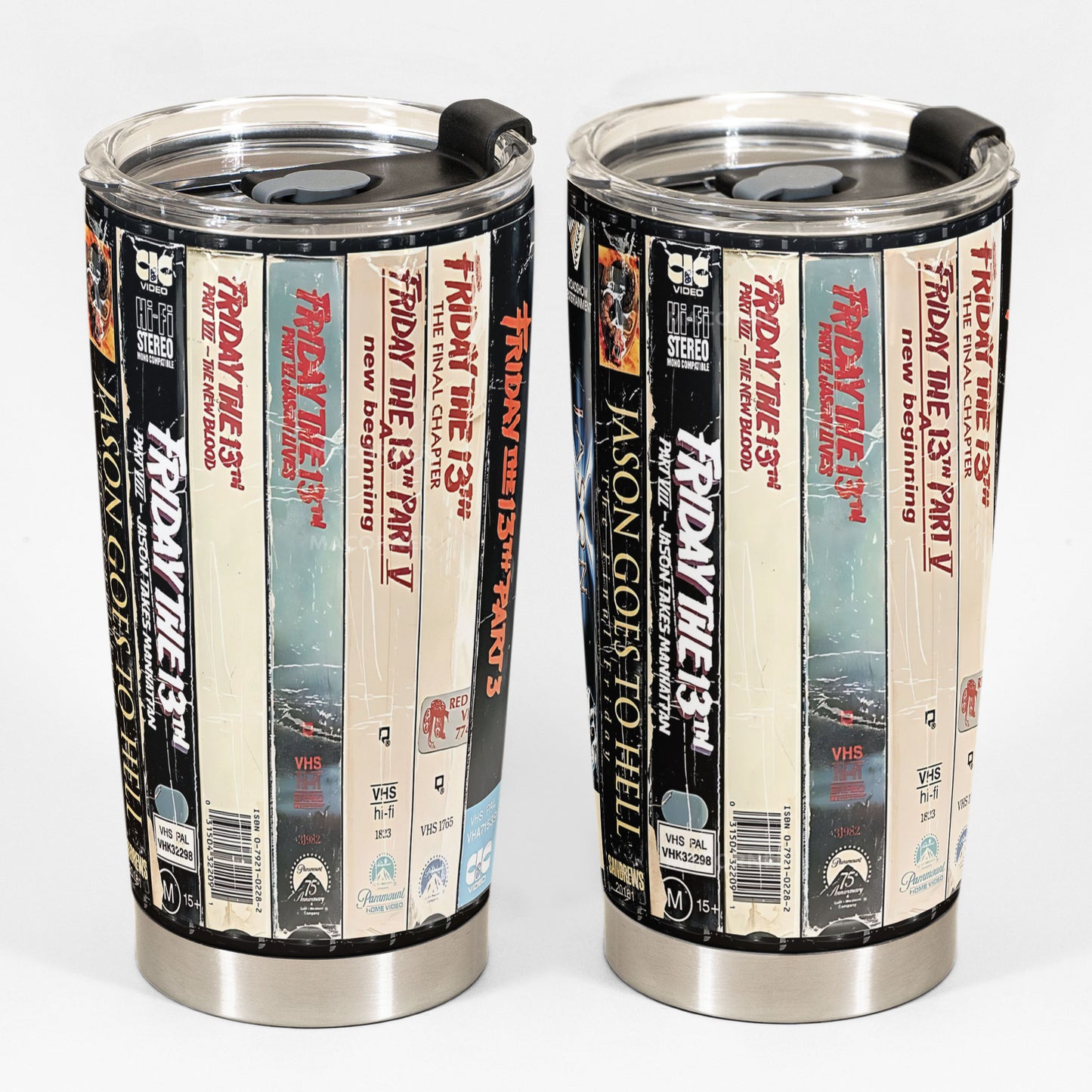 Friday the 13th VHS Horror Collection Tumbler 20oz -40z