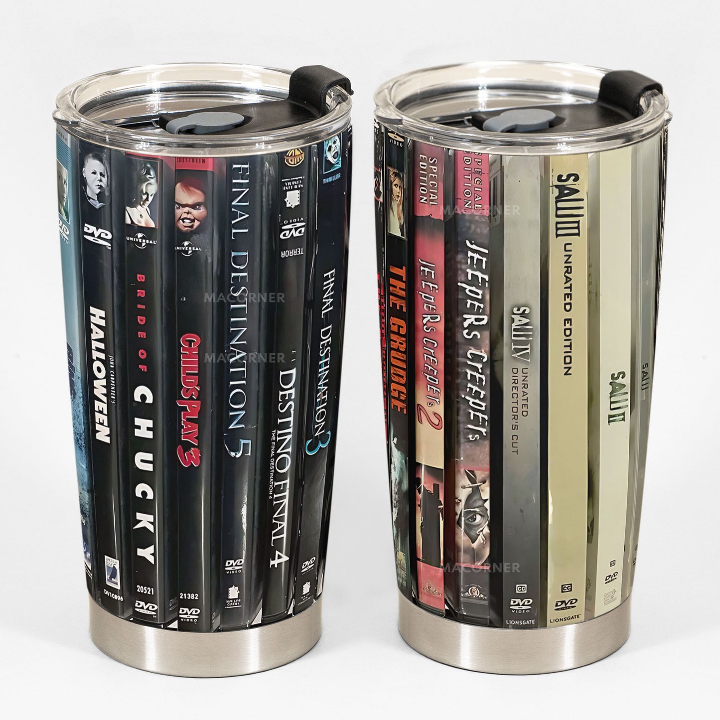 2000s Horror DVD Tumbler – Creepy Movie Night Vibes Tumbler 20oz 40oz