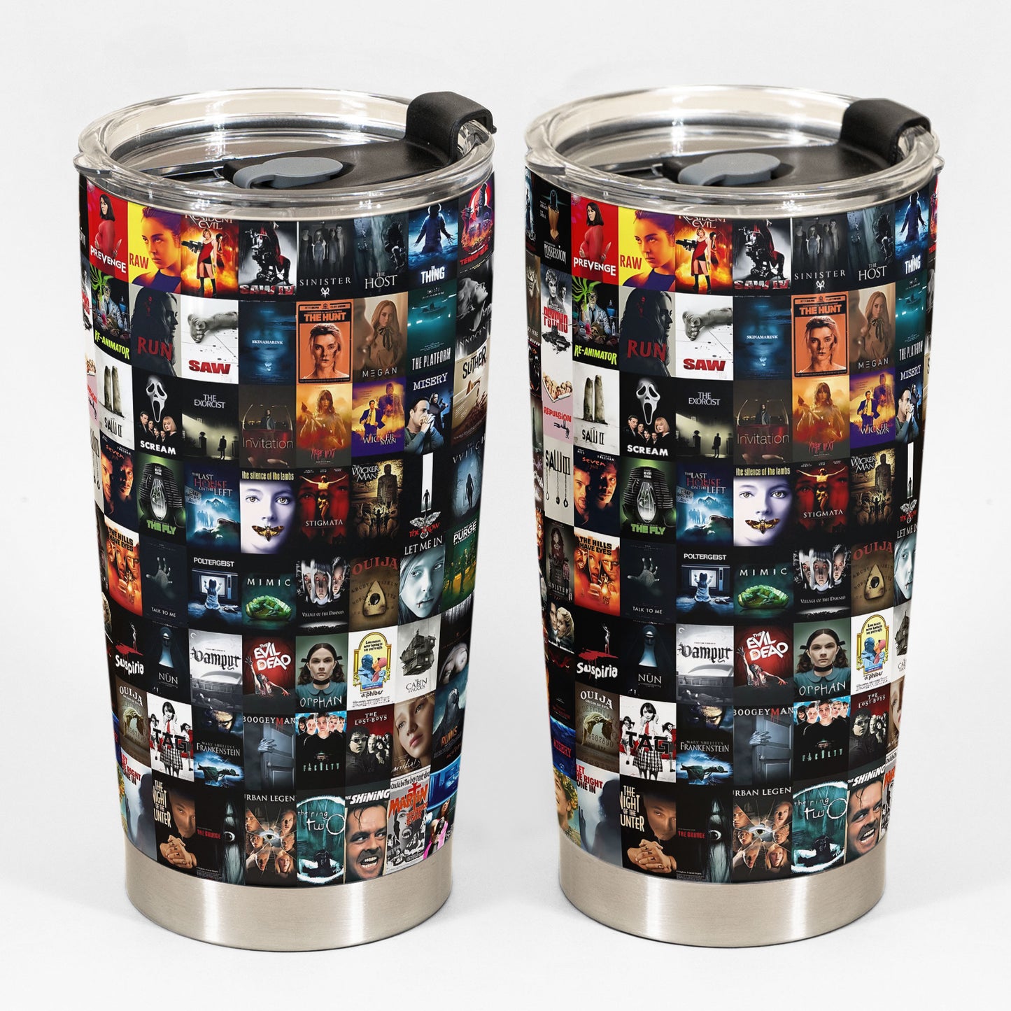 Classic & Modern Horror Icons Tumbler – A Tribute to Timeless Nightmares Tumbler 20oz 40oz