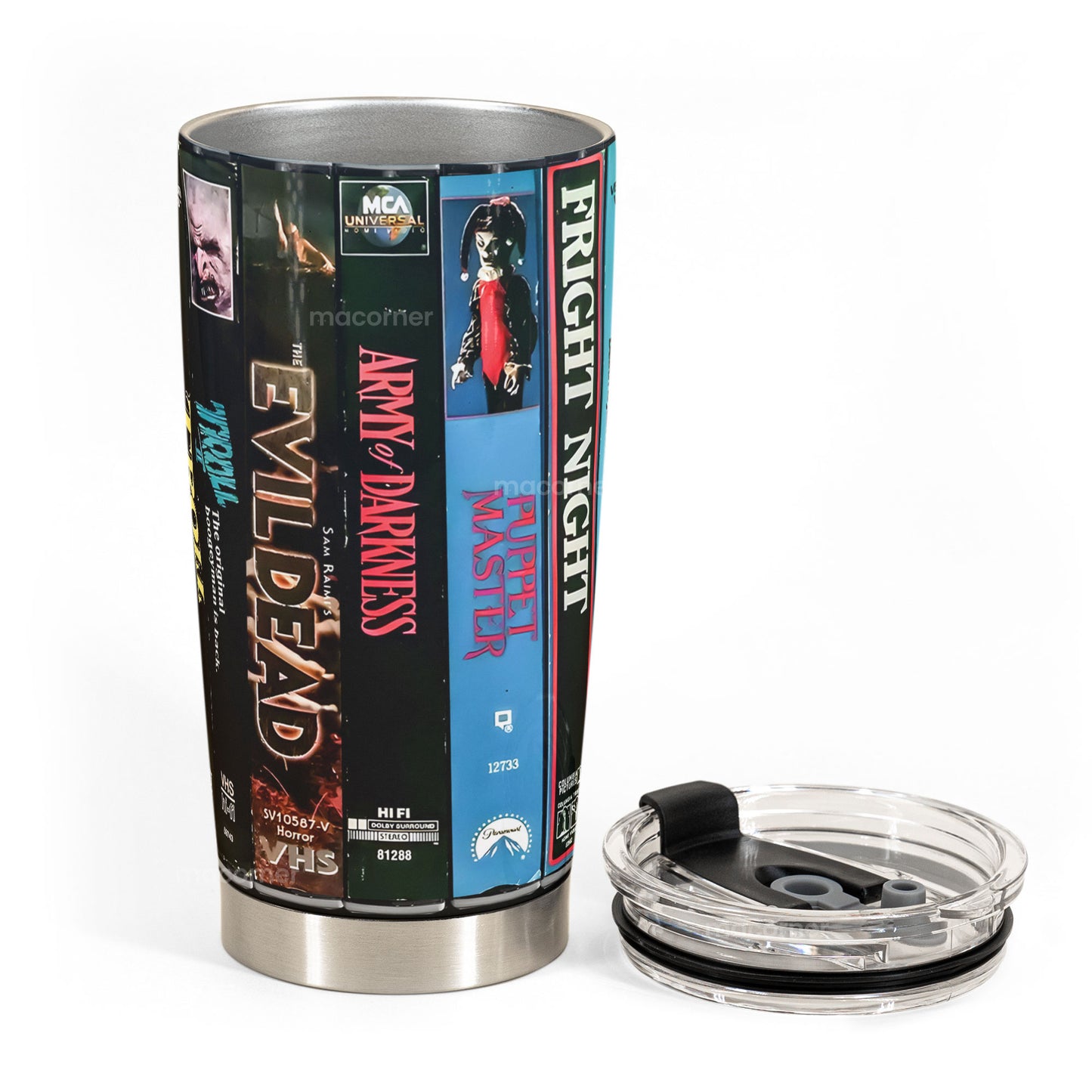 Retro Horror VHS Tumbler – Classic Scares in Your Hands 20oz -40z