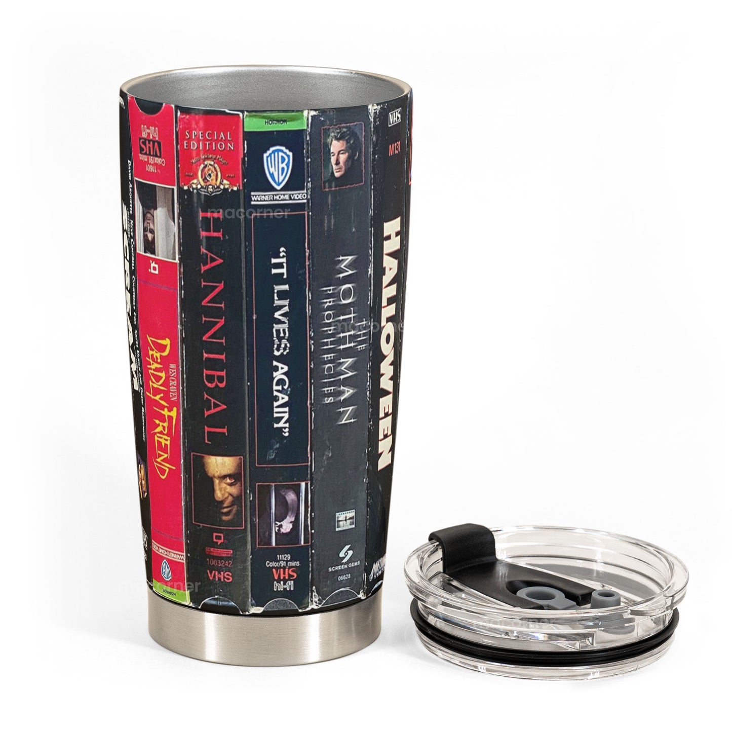Classic Horror VHS Tumbler – Fear Rewinds Tumbler 20oz -40z