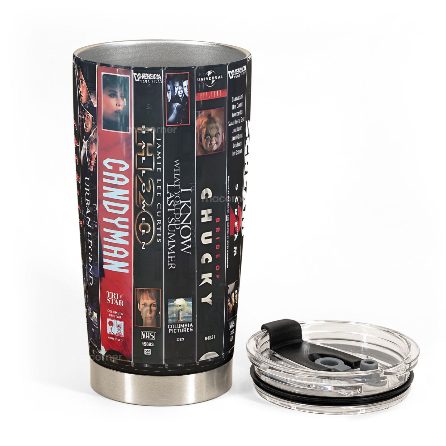 90s Slasher VHS Tumbler – The Golden Age of Teen Horror Tumbler 20oz 40oz