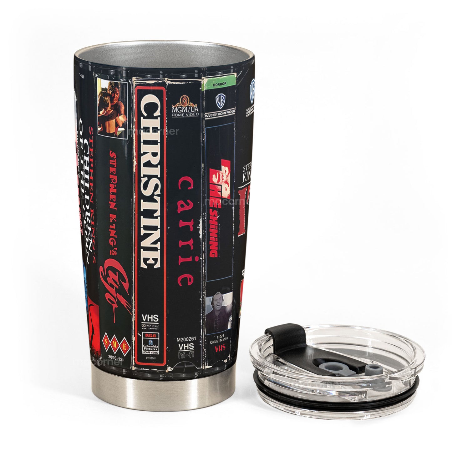 Stephen King VHS Horror Tumbler – Classics from the Master of Fear Tumbler 20oz 40oz