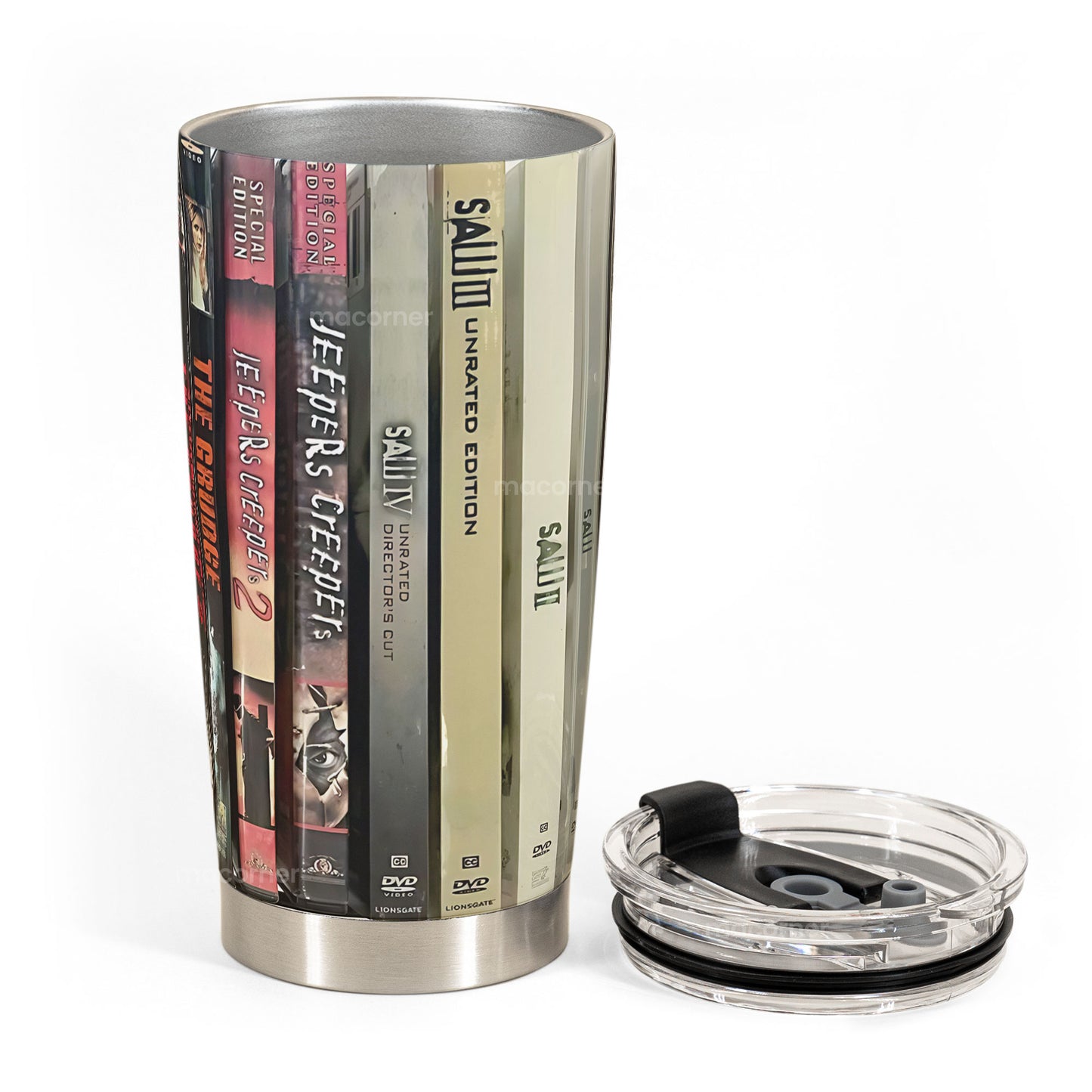 2000s Horror DVD Tumbler – Creepy Movie Night Vibes Tumbler 20oz 40oz