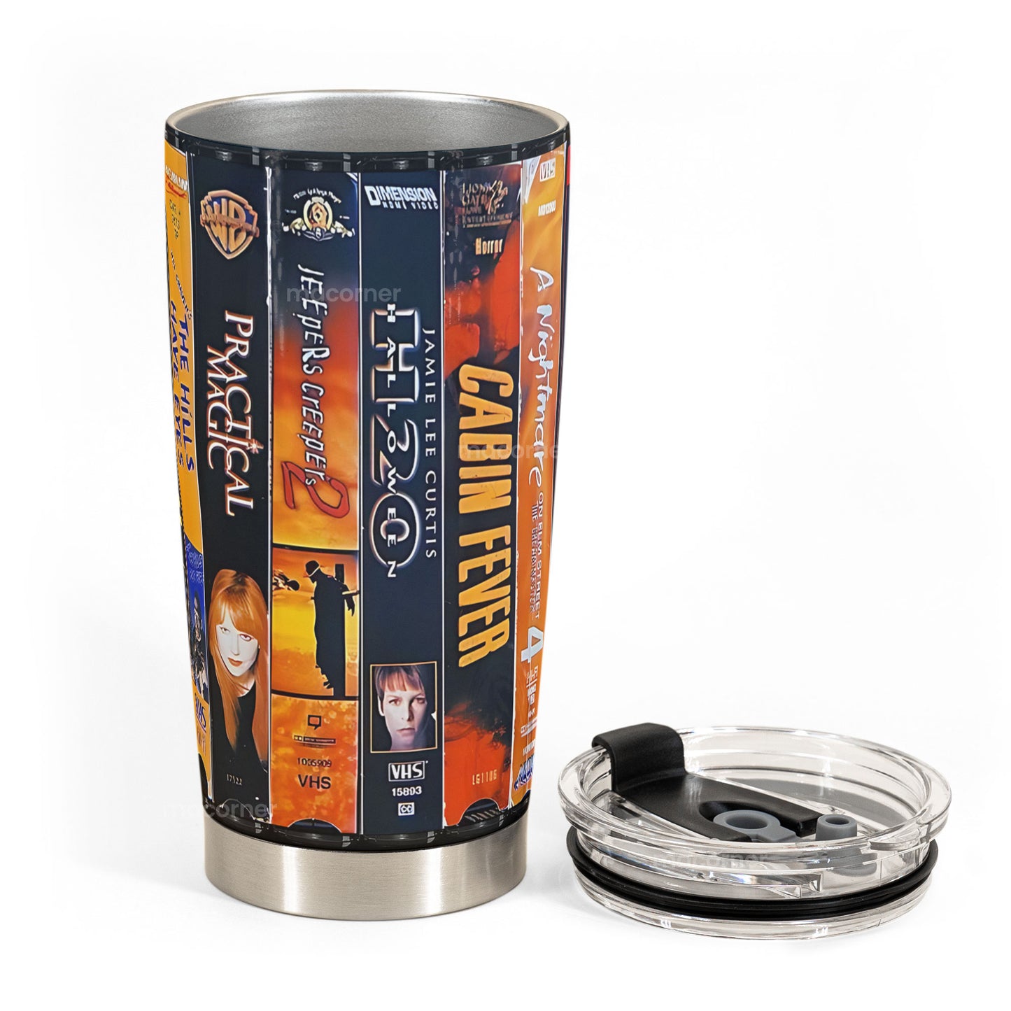 Retro Horror VHS Tumbler – Halloween Movie Lover's Cup Tumbler 20oz 40oz