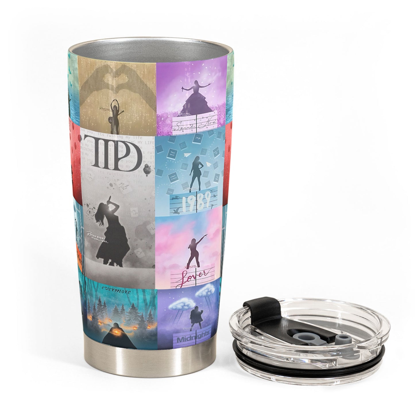 🌟 Taylor Swift Album Tumbler – 20oz Stainless Steel Travel Cup 🌟