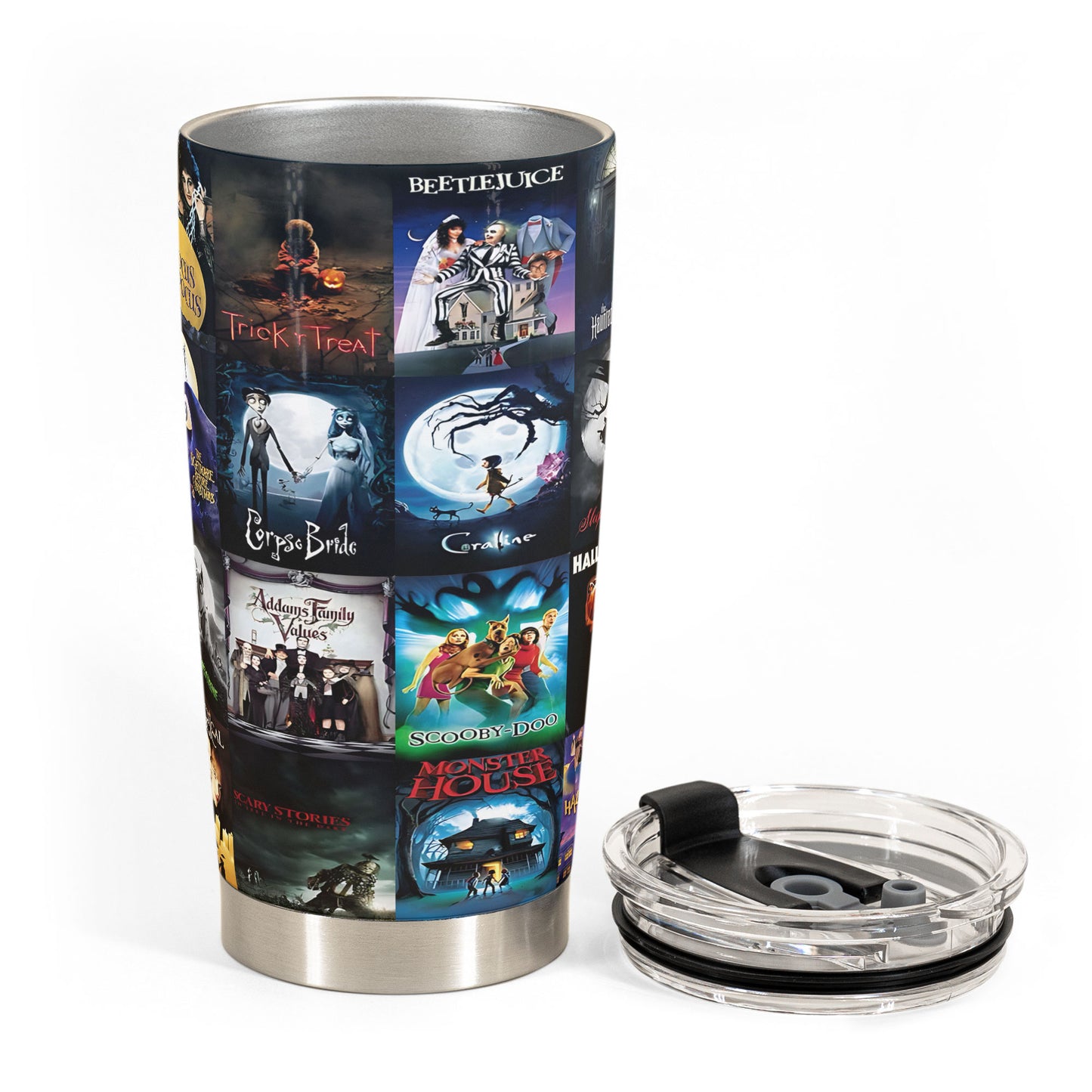 Halloween Movie Collage Tumbler – Spooky Classics for Every Fan Tumbler 20oz 40oz