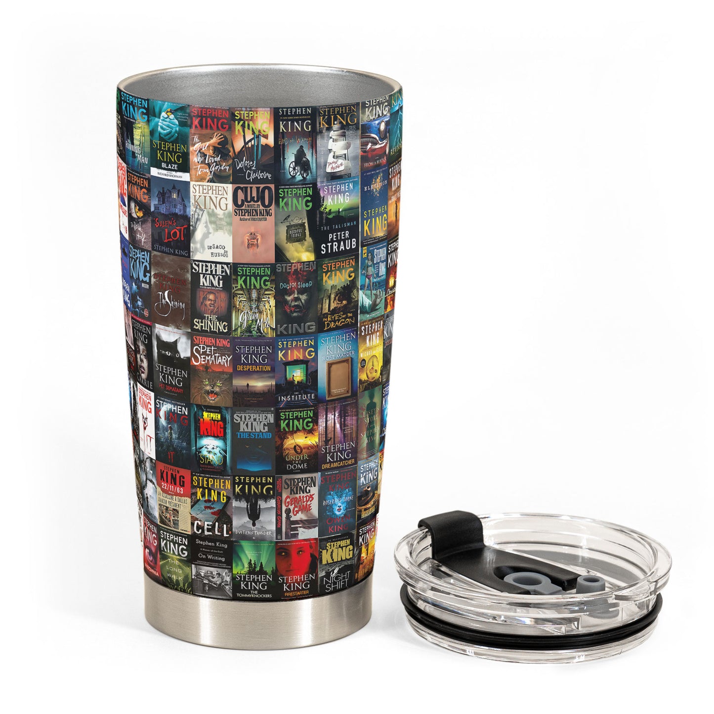 Stephen King Book Covers Tumbler 20oz 40oz – The Ultimate Tribute to the Master of Horror