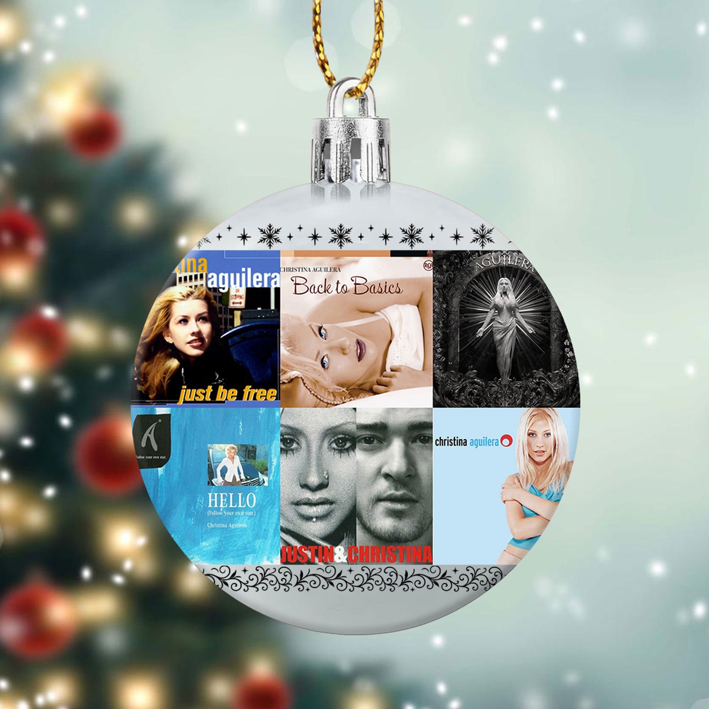 Christina Aguilera Ball Ornament – Pop Diva Elegance for the Holidays