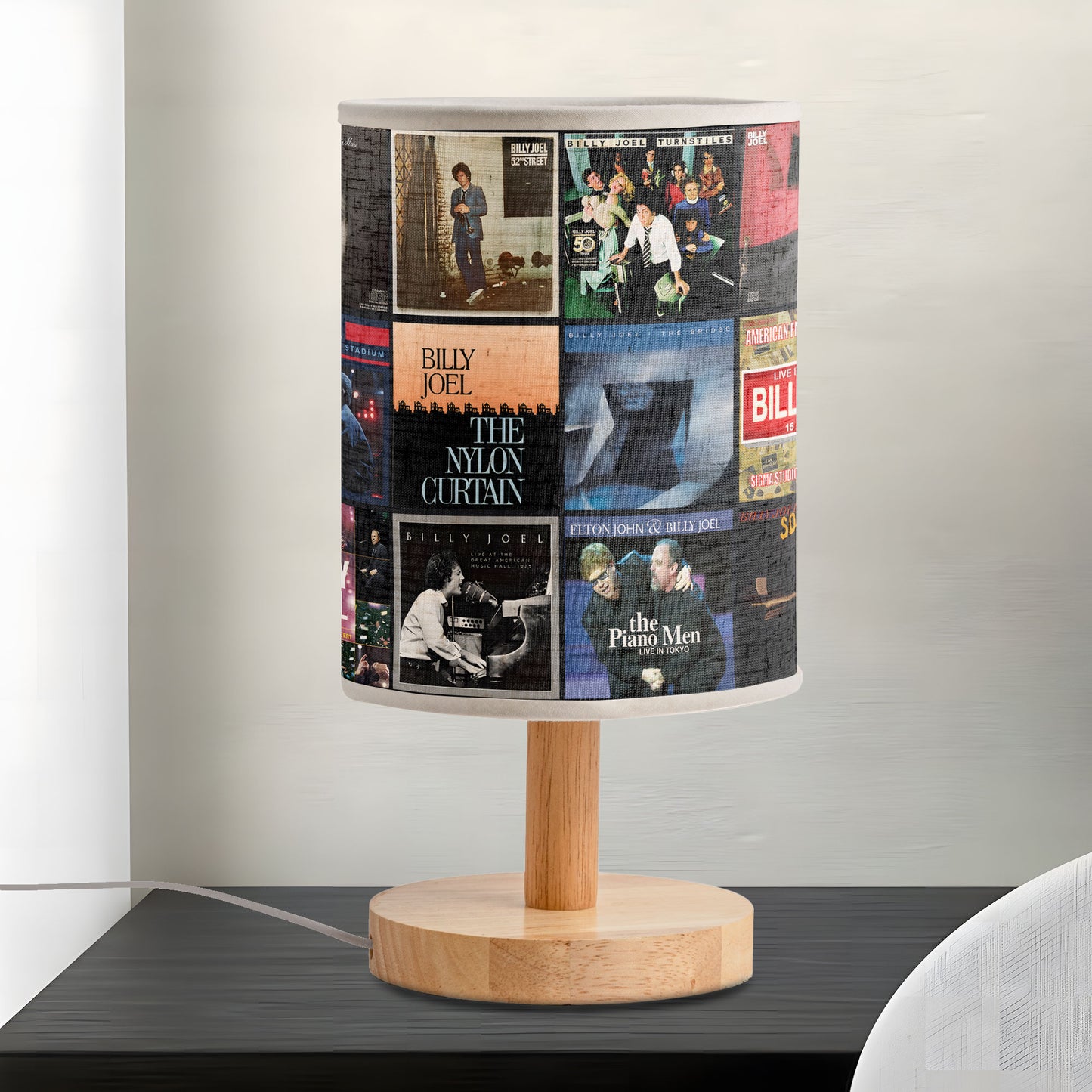 Billy Joel Album Art Fabric Lamp