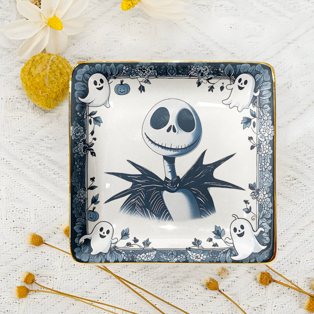 Jack Skellington Halloween Decorative Ceramic Plate