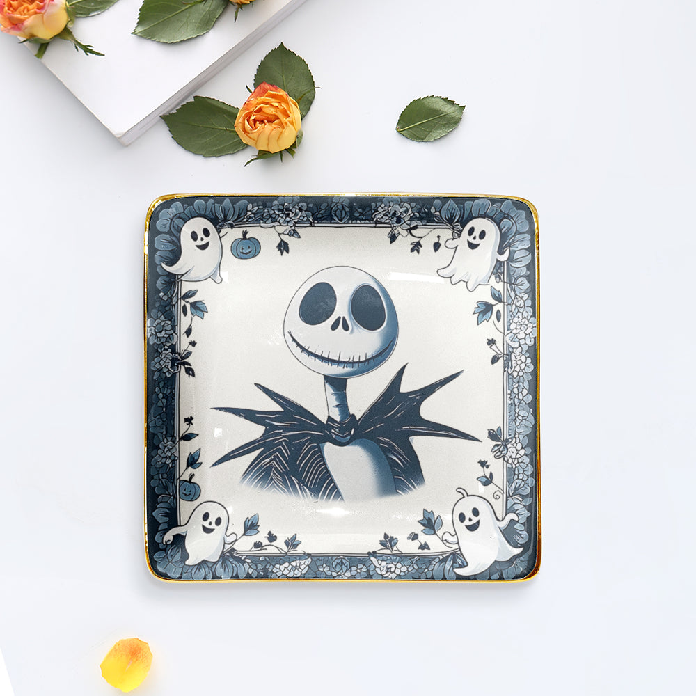 Jack Skellington Halloween Decorative Ceramic Plate