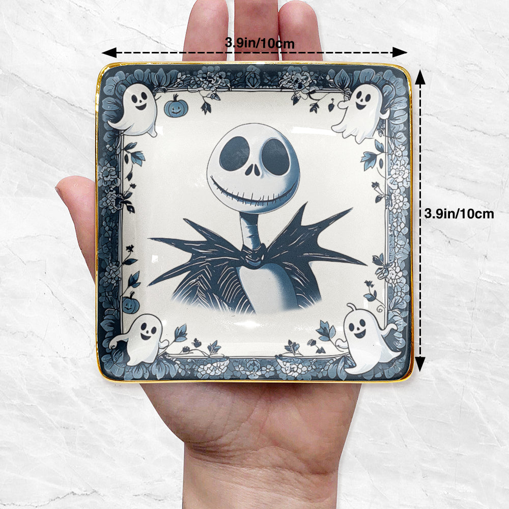 Jack Skellington Halloween Decorative Ceramic Plate
