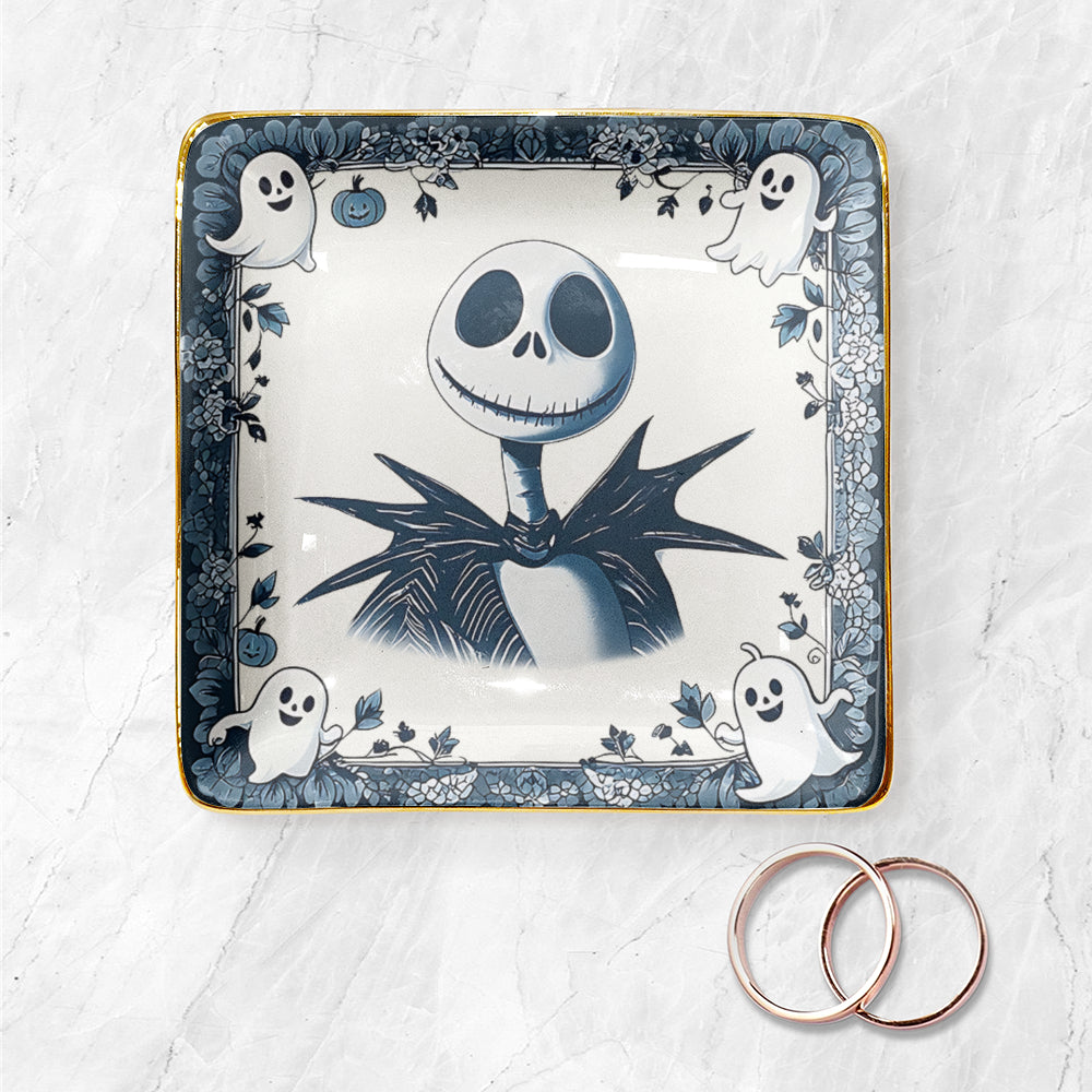 Jack Skellington Halloween Decorative Ceramic Plate
