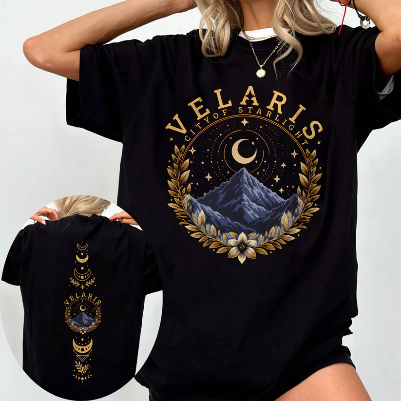 Velaris Starlight Tee | ACOTAR Celestial Oversized T-shirt