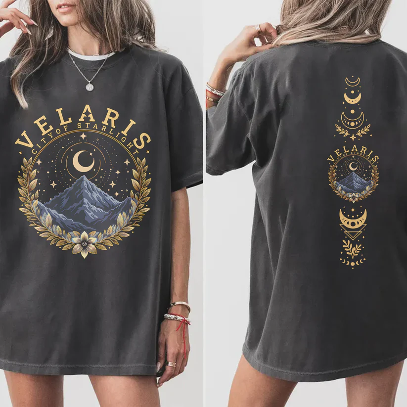 Velaris Starlight Tee | ACOTAR Celestial Oversized T-shirt