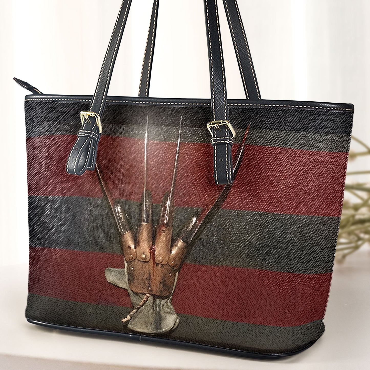 Nightmare Claw Leather Handbag – Horror Inspired Tote