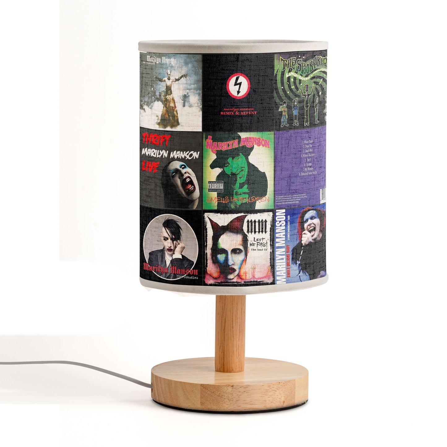 Marilyn Manson Album Art Decorative Fabric Lamp