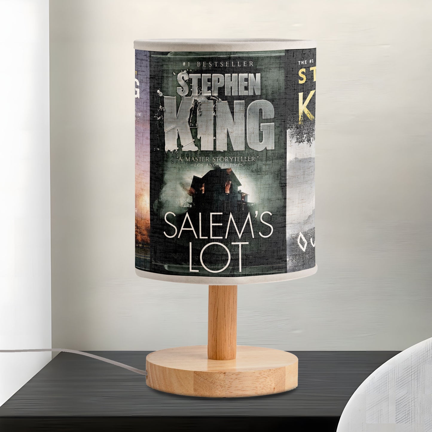 Stephen King Horror Lamp – Featuring Under the Dome, Salem’s Lot, The Outsider, and Cujo