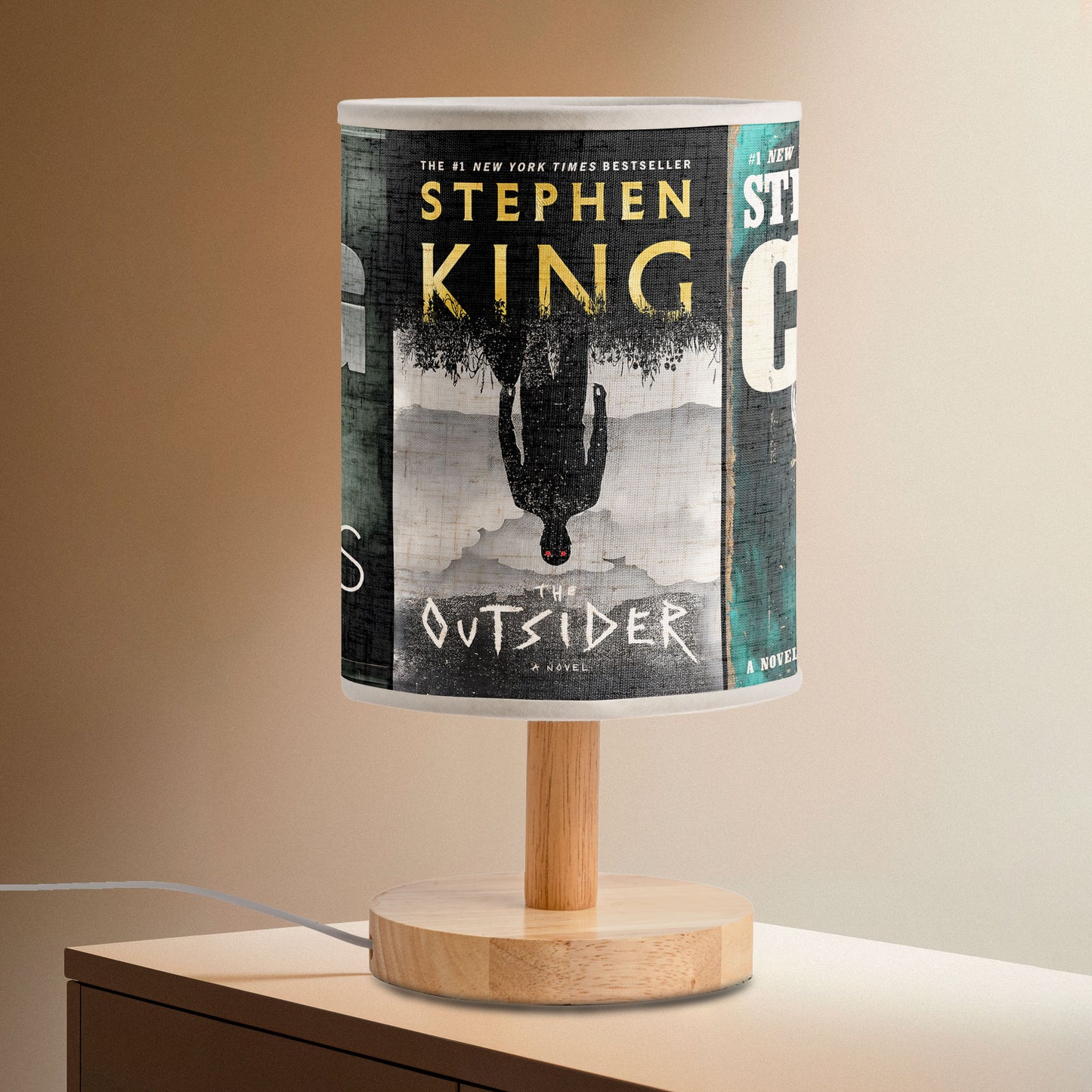 Stephen King Horror Lamp – Featuring Under the Dome, Salem’s Lot, The Outsider, and Cujo