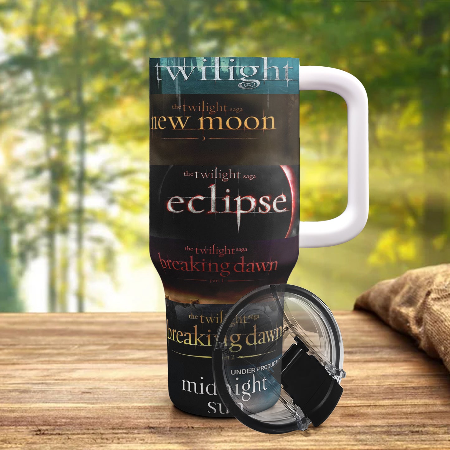 Twilight Saga Movie Titles Travel Tumbler 🌘✨