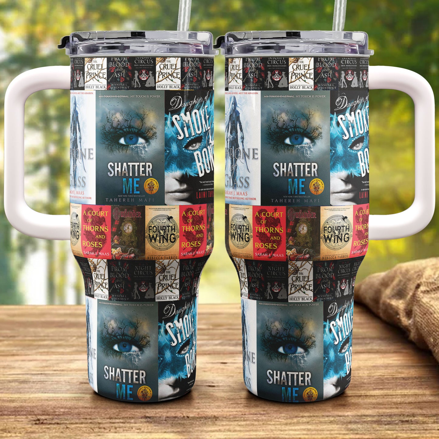 Fantasy Worlds of Romance and Power – A Tribute to Beloved Romantasy Classics Tumbler Cup