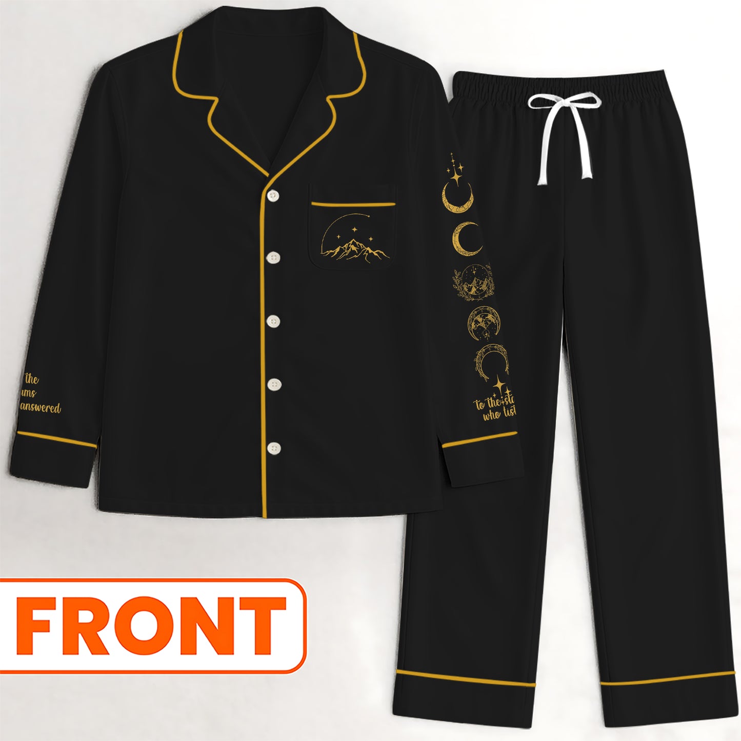 Velaris Satin Pajamas Set – City of Starlight and Dreams
