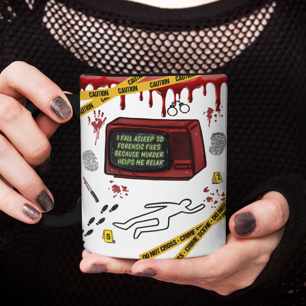 Forensic Files Crime Scene Accent Mug – True Crime Lovers Gift