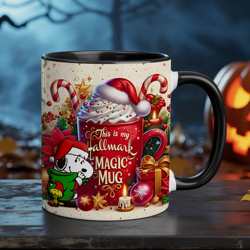 Hallmark Christmas Magic Mug – Festive Holiday Coffee Cup with Snoopy & Gifts