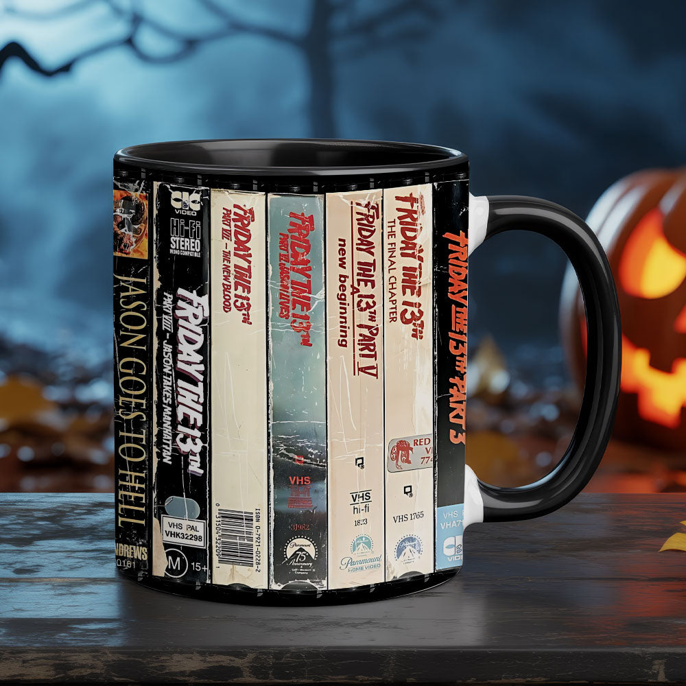 Jason Lives – Friday the 13th VHS Horror Accent Mug