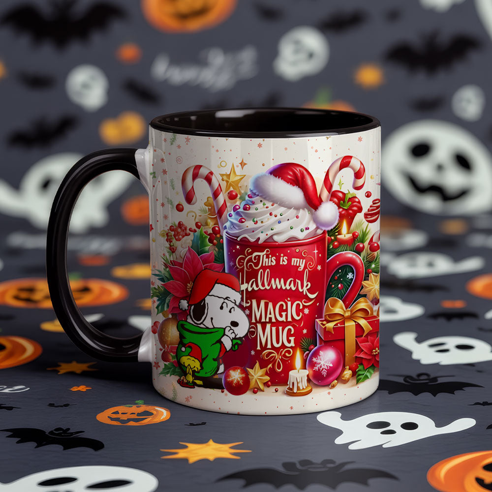 Hallmark Christmas Magic Mug – Festive Holiday Coffee Cup with Snoopy & Gifts