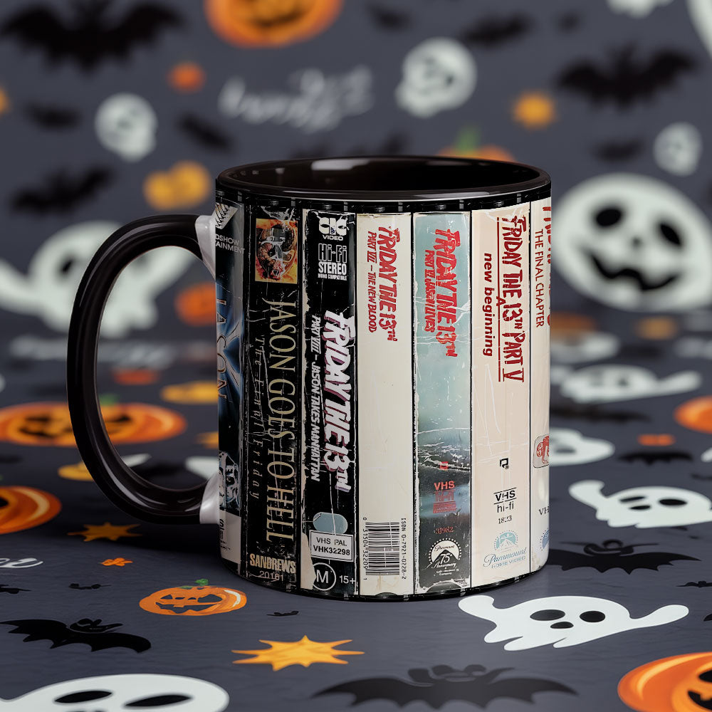 Jason Lives – Friday the 13th VHS Horror Accent Mug