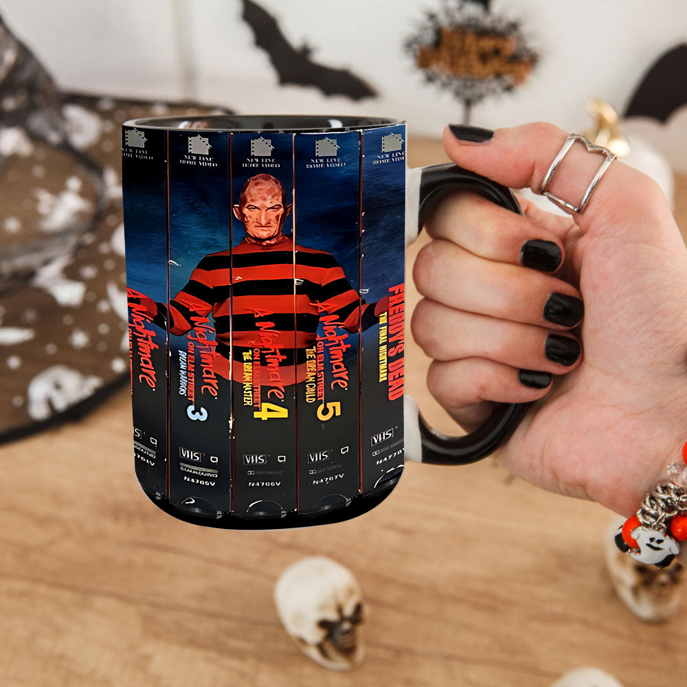 Freddy’s VHS Nightmare: Complete 80s & 90s Elm Street Saga Accent Coffee Mug