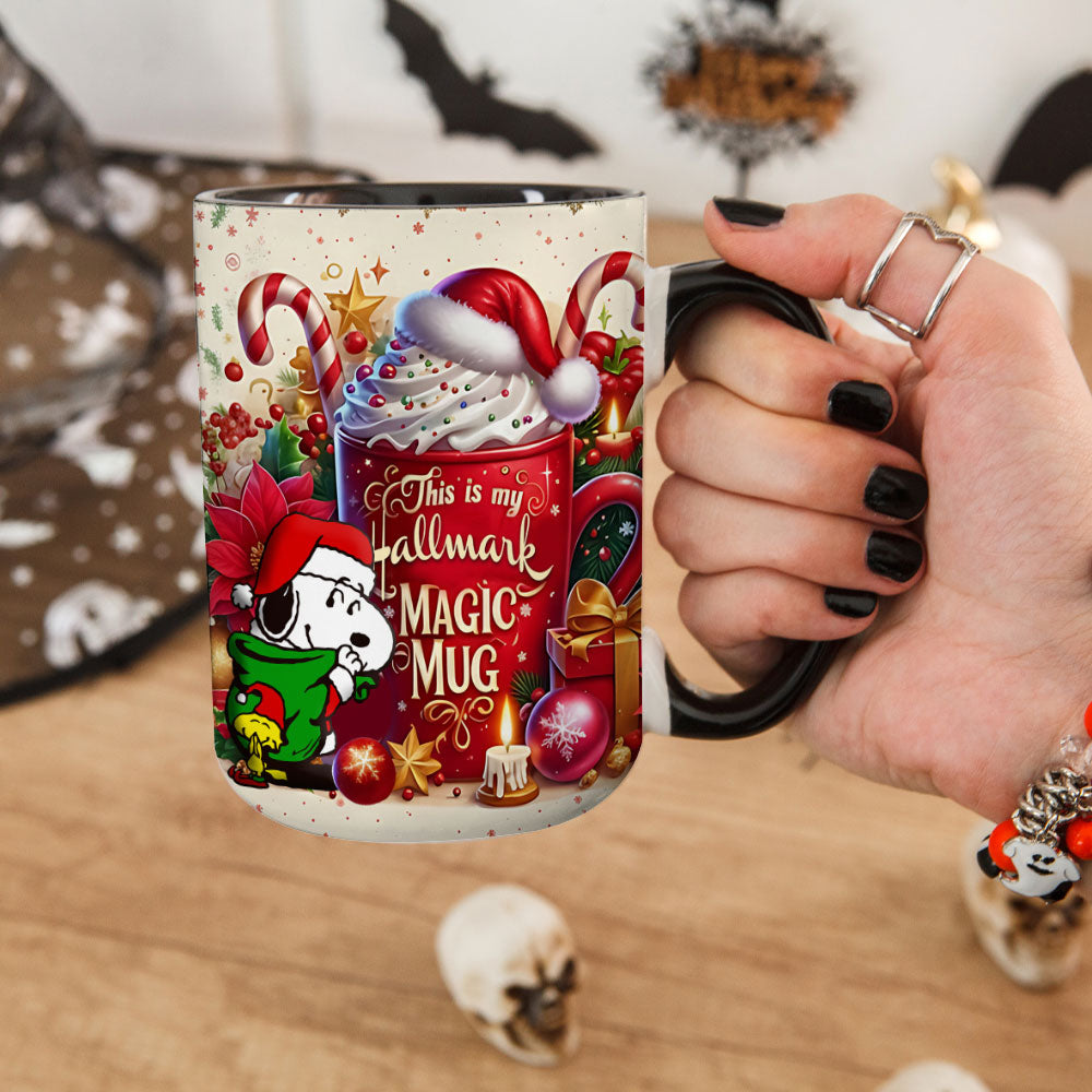 Hallmark Christmas Magic Mug – Festive Holiday Coffee Cup with Snoopy & Gifts