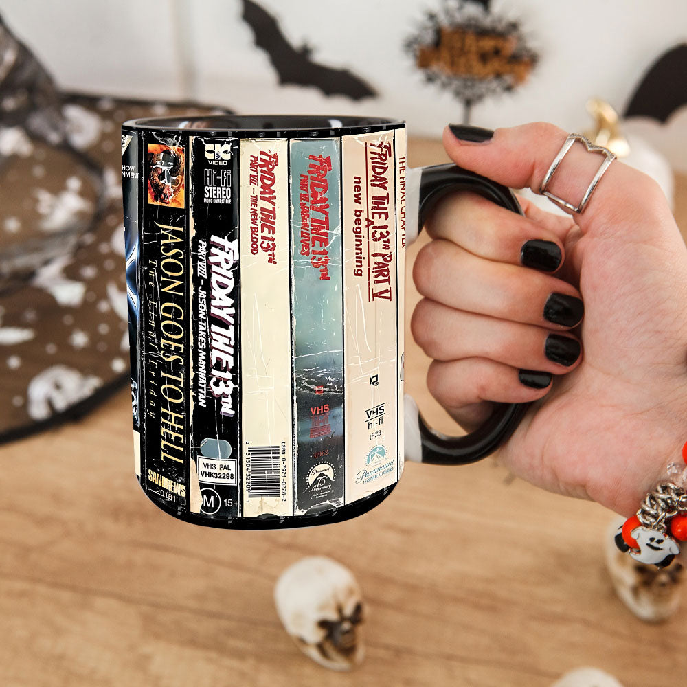 Jason Lives – Friday the 13th VHS Horror Accent Mug