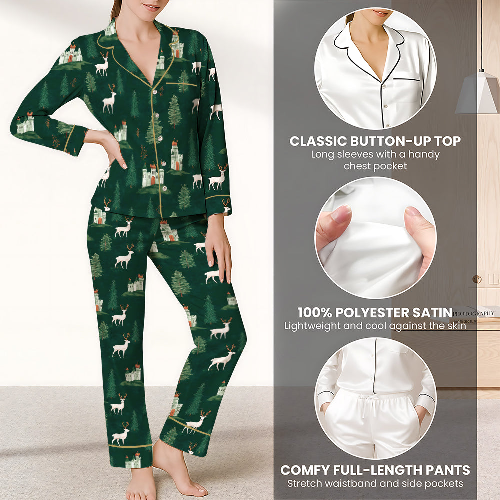 Crescent City - Satin Pajamas Set