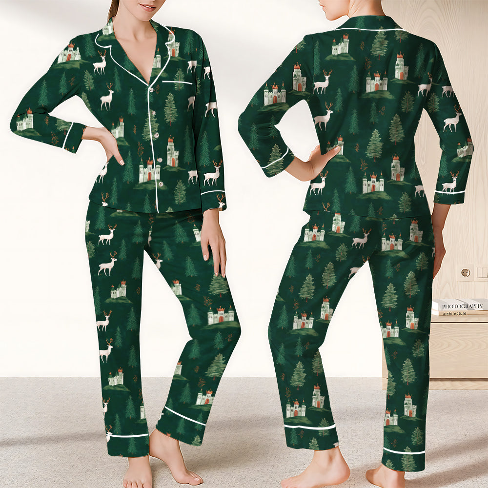 Crescent City - Satin Pajamas Set