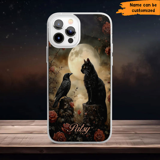 The Raven & The Black Cat Phone Case – Gothic Poe Aesthetic