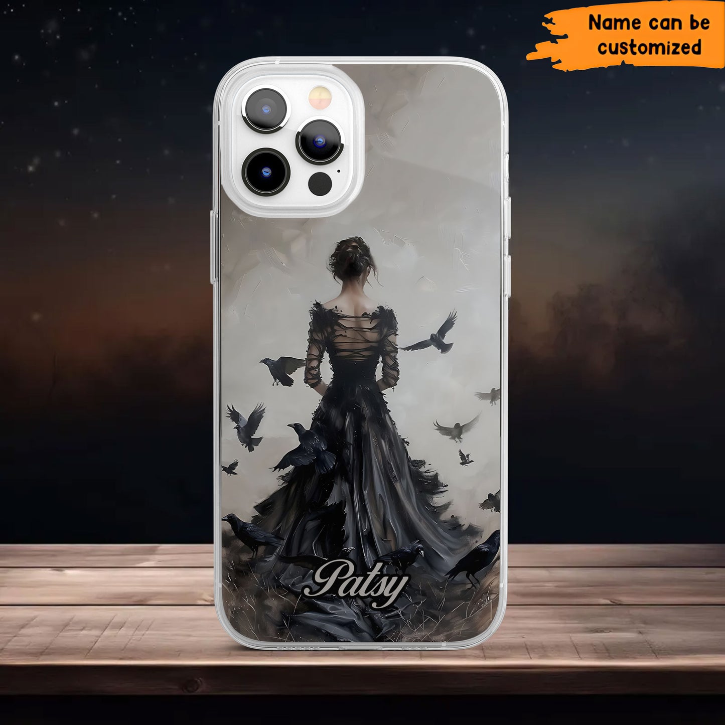 Lady of Ravens Phone Case – Gothic Poe Inspired