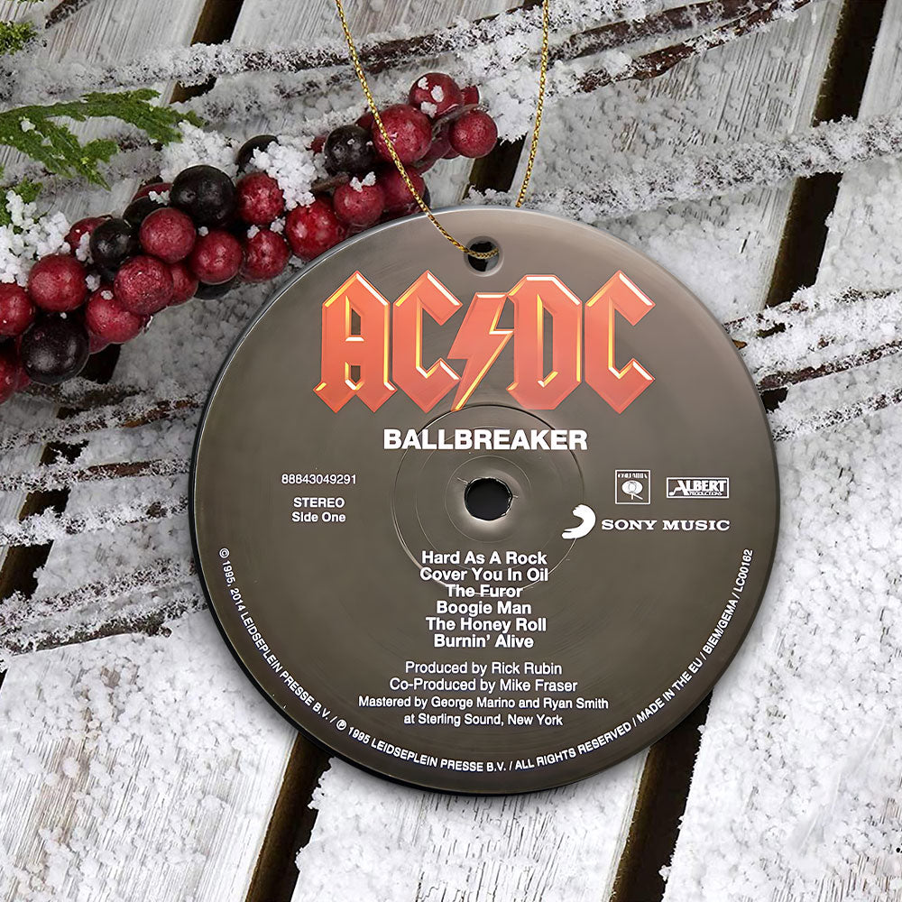 Ballbreaker Hard Rock Ceramic Ornament – Classic Album Cover Holiday Decoration