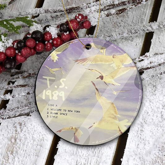 1989 Taylor Swift CD Ceramic Ornament – Holiday Music Keepsake Decoration