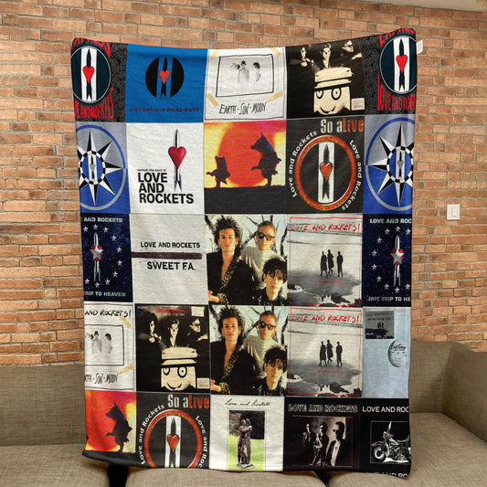 Love and Rockets Sherpa Blanket – A Darkwave & Alt-Rock Tribute for True Fans